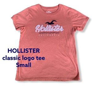 HOLLISTER classic logo tee. Small